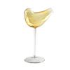 Handcrafted Champagne Flutes Bird Shape Cocktail Glass, Lead-Free Borosilicate Glass Martini Goblet Cup, Clear Tropical Themed Cups Elegant