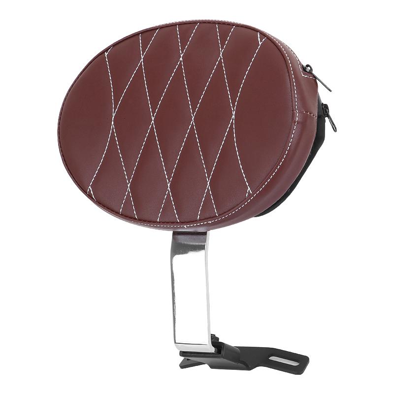 Motorcycle Adjustable Plug In Driver Backrest Rider Sissy Bar Pad For Harley Dyna Softail Electra Road Street Glide Road King