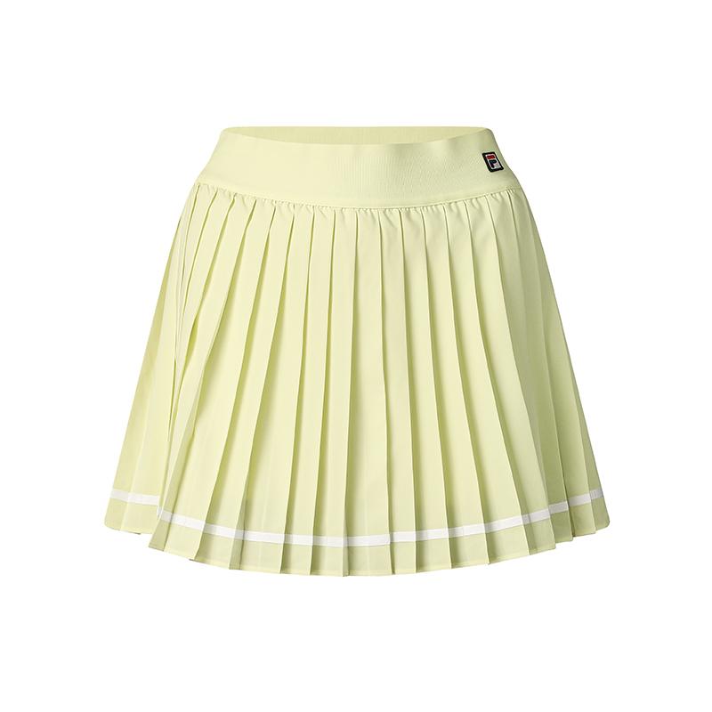 Fila Athletics Versatile Comfortable Trendy Fashionable Minimalist Woven Skirt Casual Mini Skirt Women Skirts Fluorescent-Green A11W523308FLG
