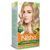 Nisha Creme Coloração para Cabelo Ultra Loiro 60G+60Ml Pacote com 1 Cobertura Permanente de Grisalhos Tinta de Cabelo Sem Amônia