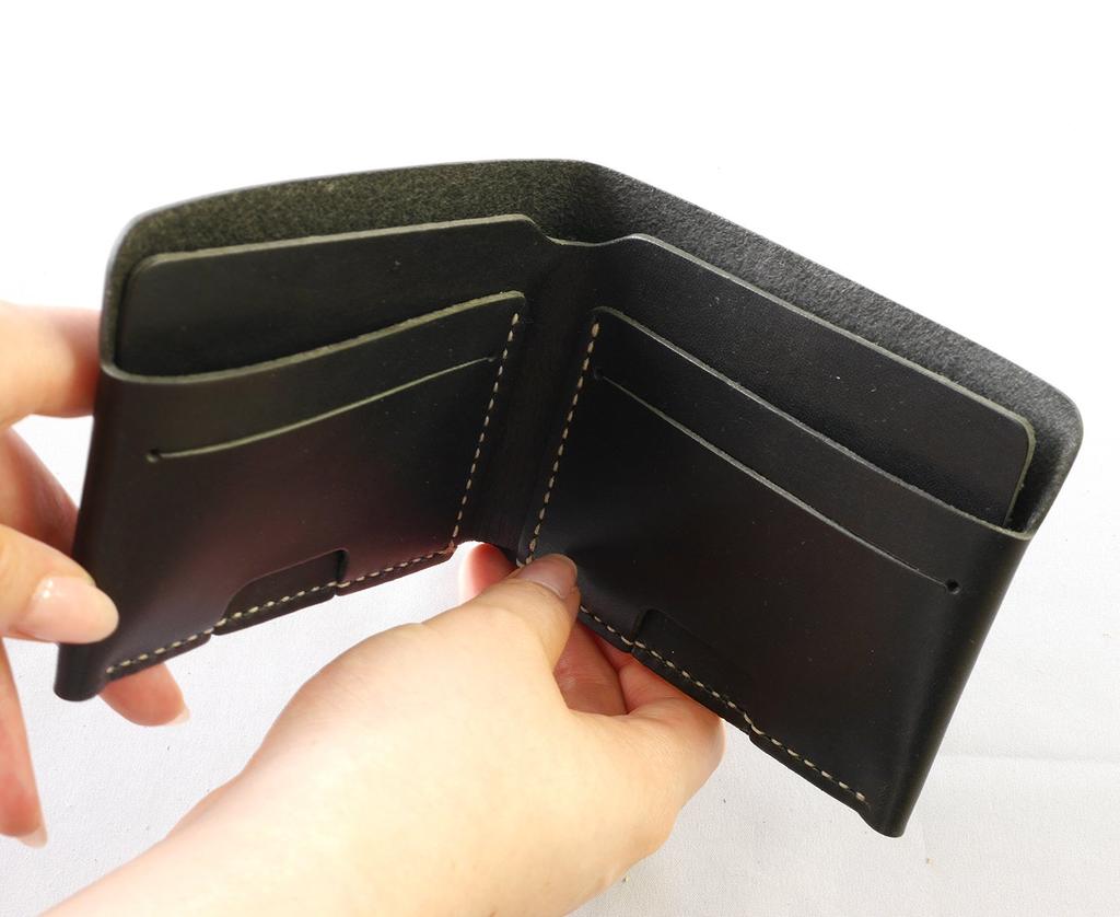 SEIWA Leather Kit makeU×.URUKUST Bifold Black