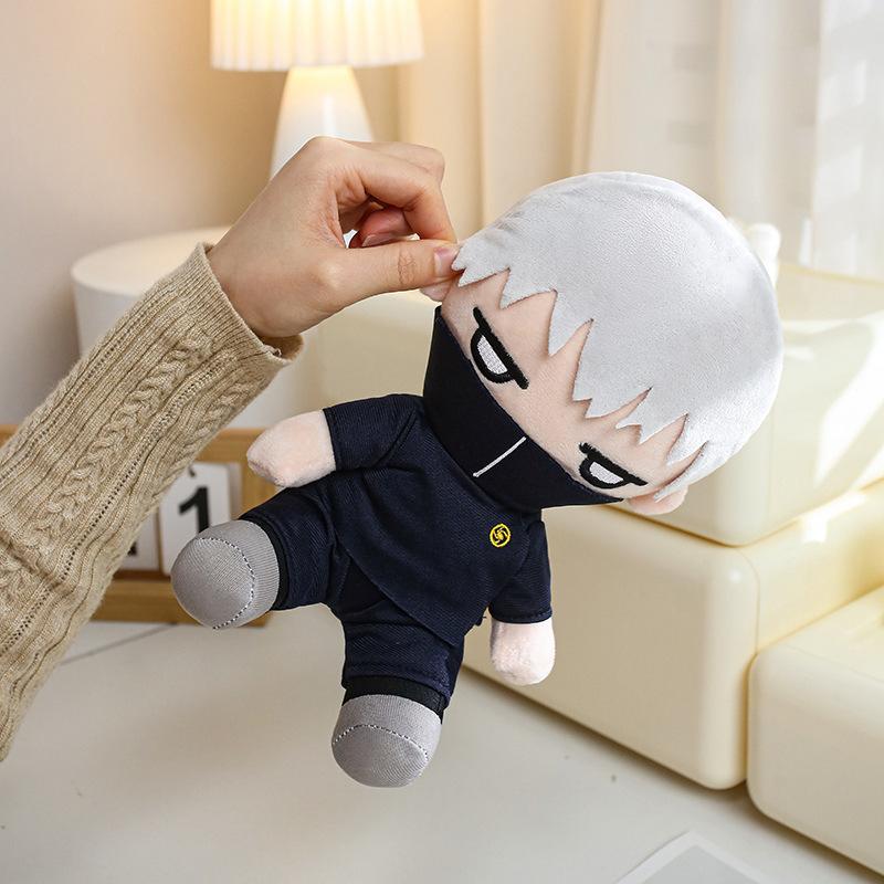 Nouvelle Mini Peluche Jujutsu Kaisen Gojo Satoru Fushiguro Megumi Mignon Personnage d'Anime Jouet en Peluche Objet de Collection Cadeau Pour Fans de Manga 20cm