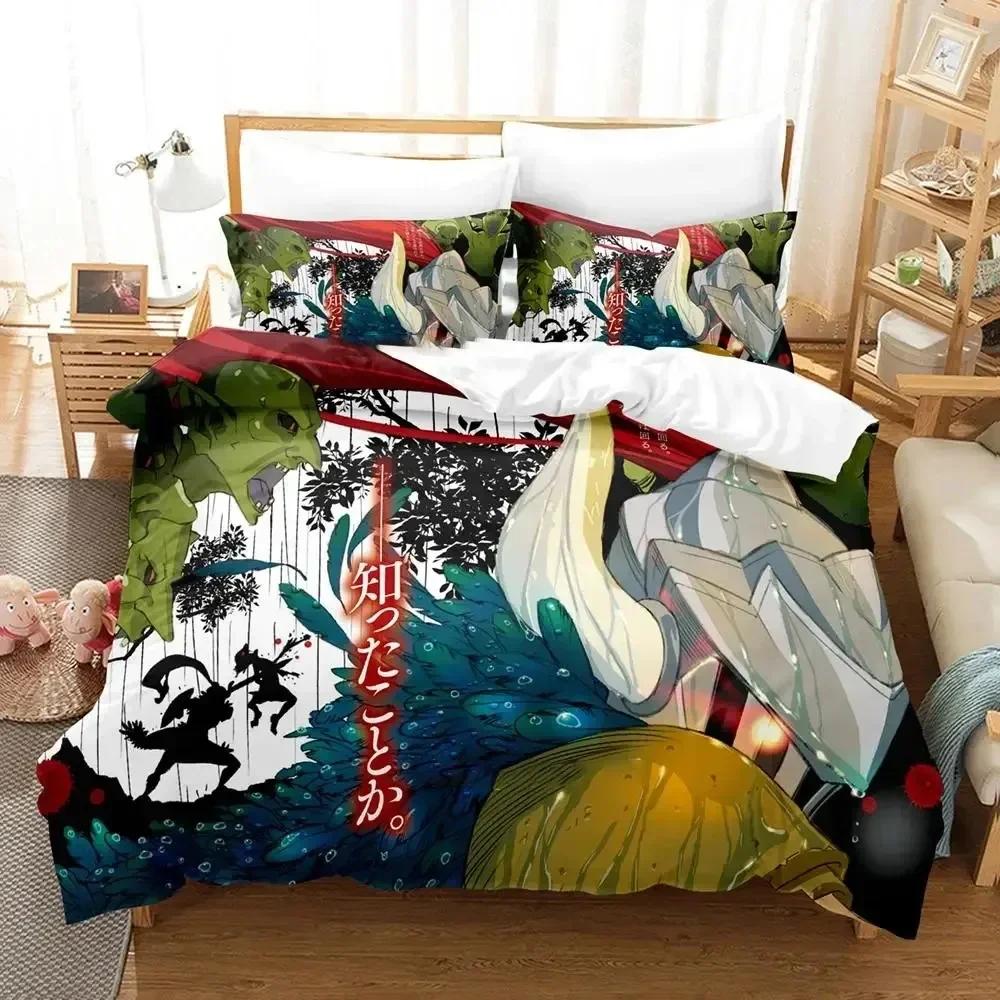Comforter Anime Goblin Slayer Bedding Set 3D Printed Suitable For Bedroom Kids Home Textile