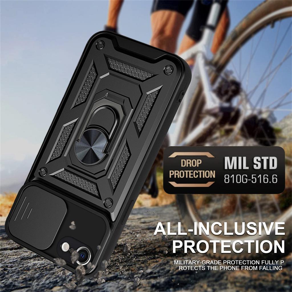 Hard PC Funda case Shockproof Armor Case For iphone 7 8 Car Holder Phone Cover For iphone 7 8 Plus Camera Lens Protection Fundas