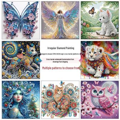 30x30 DIY Irregular Diamond Painting Sticker Kit - Handmade Decorative Craft
