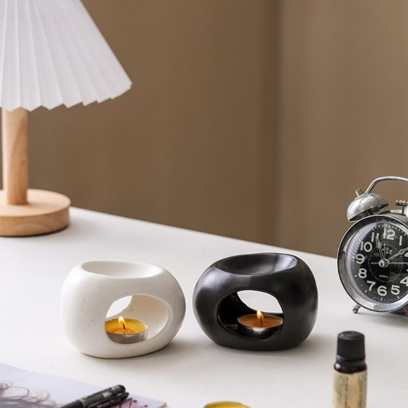 Bruciatori per Cera Profumata Bruciatori per Oli Essenziali, Bruciatori per Oli Portacandele Tea Light Scaldacera Diffusore Profumato per Aromaterapia