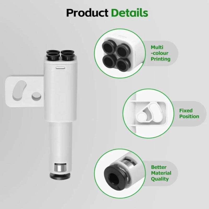 Portable 3D Printer Accessory Tube Expansion Port for Tuo Bamboo - Convenient and Practical Upgrade Connector for Multi-Filament