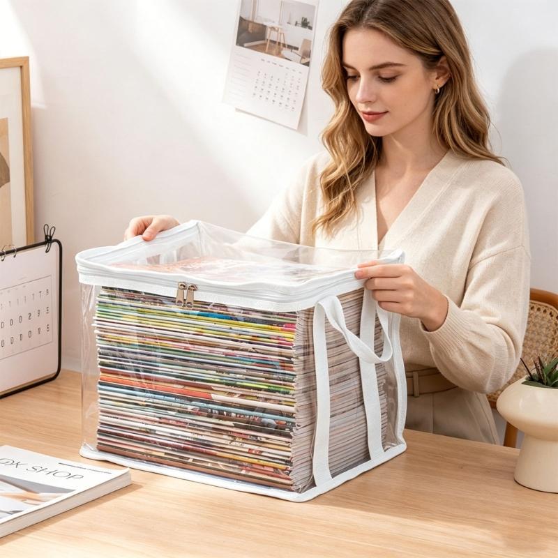3 Pieces Sheer PVC Closure Storage Bags Ideal For Clothing Travel And Kitchen Use