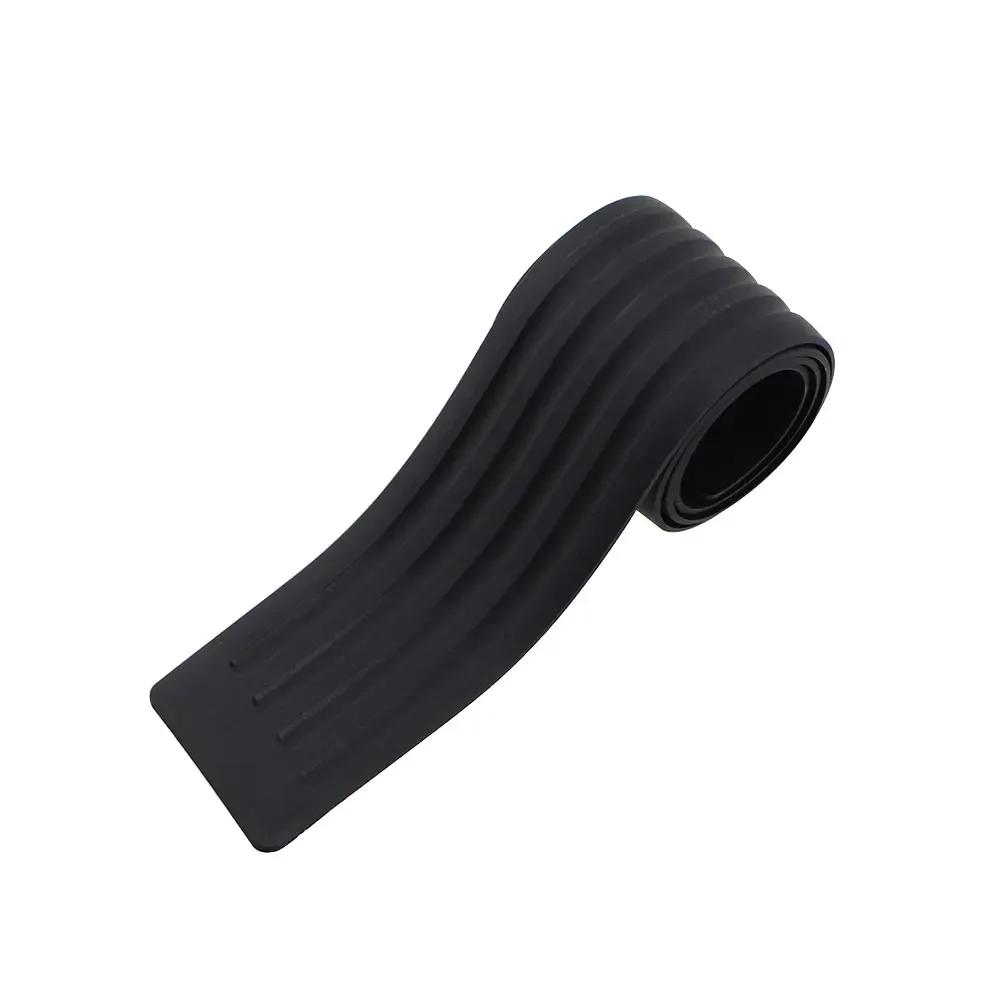 Car Trunk Door Sill Protector Universal Rubber Rear Bumper Plate Guard Mouldings Pad Trim Cover Strip Styling Accessories