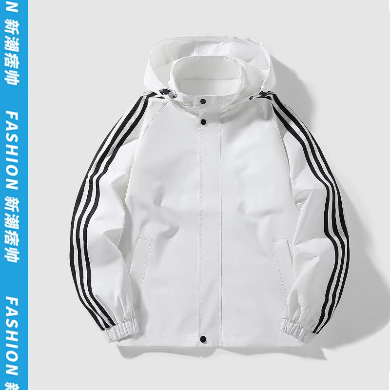 Pánská sportovní bunda pro volný čas High Street Sportovní bunda Patchwork Stripe Fashion