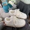 New Board Shoes Women's Versatile Summer Shoes Thick Baseplate Shoes Retro Style White Shoes