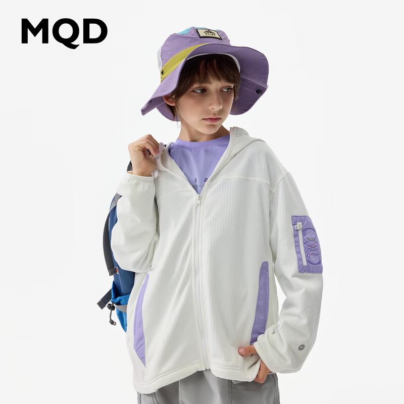 MQD Boys' Hooded Water-Repellent Fleece Jacket