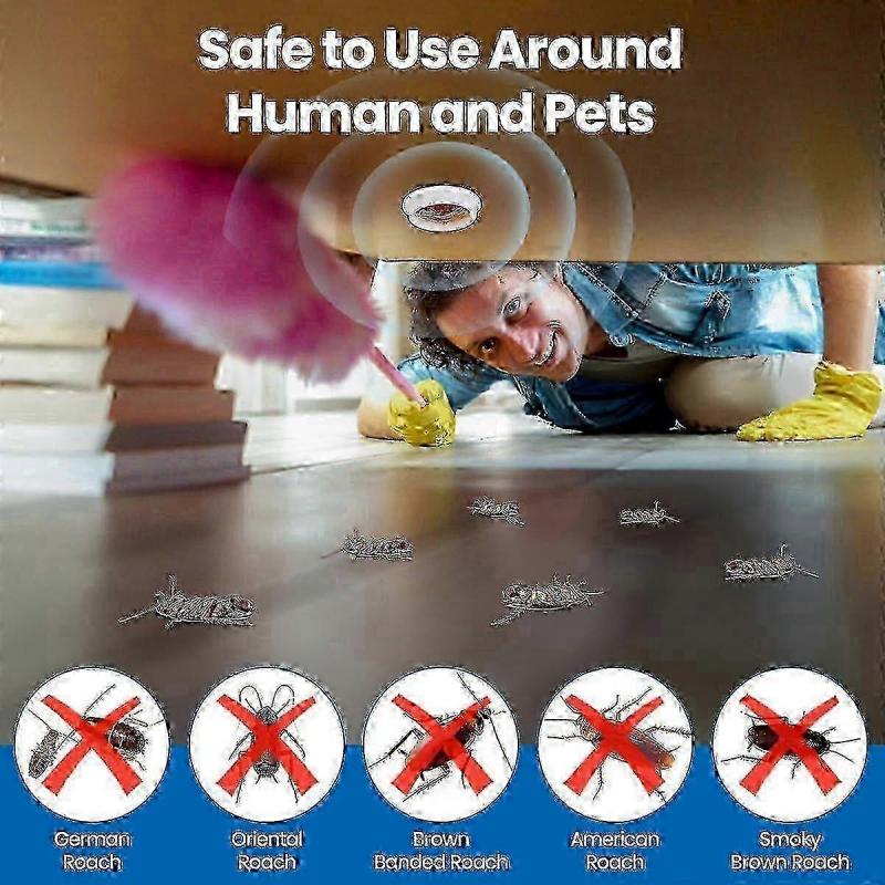 16PCS Roach Bait & Killer Effective Cockroach Repellent and Gel for Quick Elimination of Indoor Roach