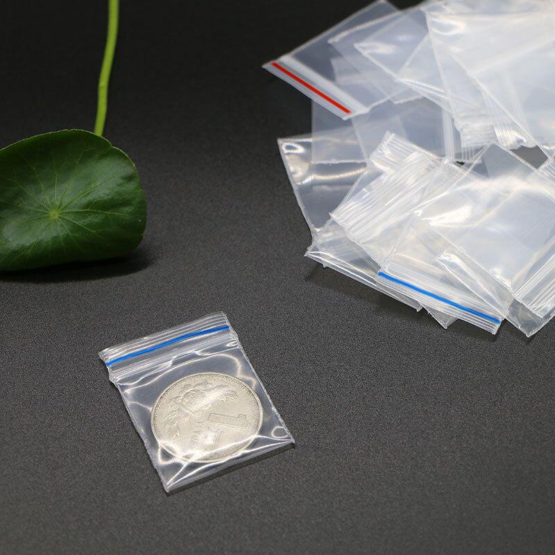 100 Stück/Beutel PE-Kunststoffverpackungsbeutel Ziplock-Beutel Pillenverpackungsbeutel Verdickter Verpackungssiegelbeutel Schmuckbeutel 2x3cm 2,5x3cm 3,5x5cm