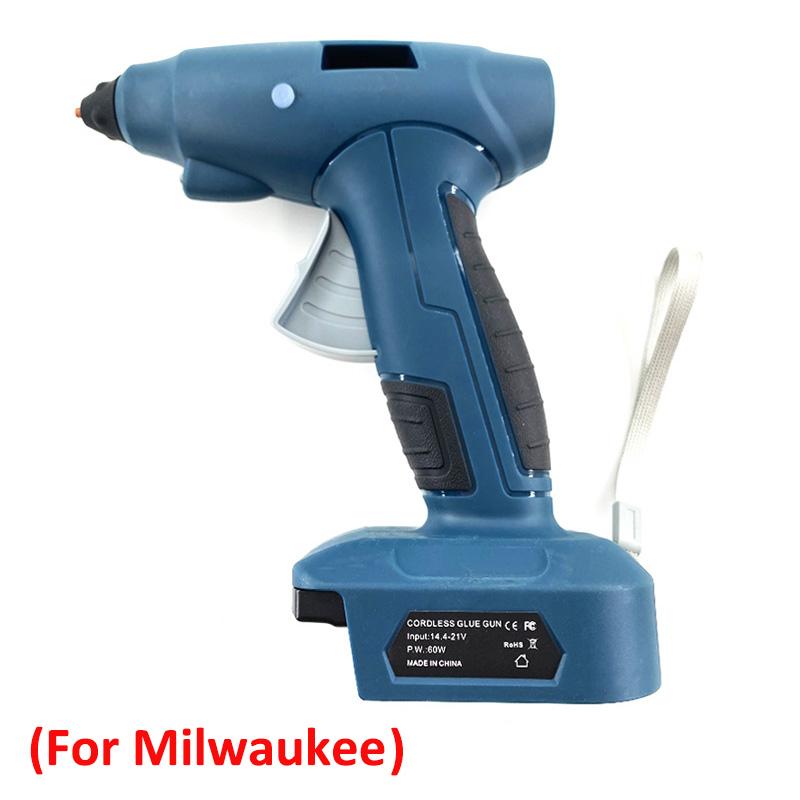 

Lithium Battery Hot Melt Glue Gun For Dewalt For Makita/Bosch/Milwaukee/Black&Decker 18V Li-ion Battery Home DIY Hot Glue Gun