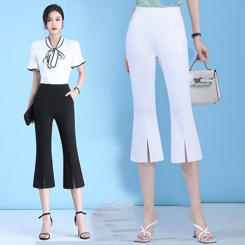 

Women s High Waist Slimming Micro Flare Pants - Mid-Length, Petite & Plus Sizes, Casual Summer Wear 3XL