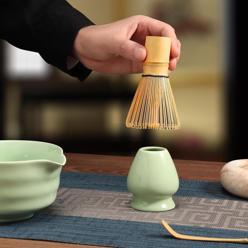 Pclife 100-Stand Bamboo Chasen Tea Whisks for Matcha Powder and Whisks (Set of 4)