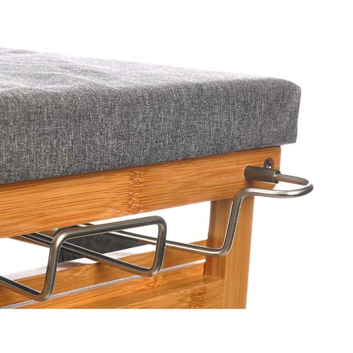 Table à repasser en bambou - Kipit - 1443FL Bamboo.1 - 125x89x15 cm - Crème - Métal - Autonome - Uni - 7900 g