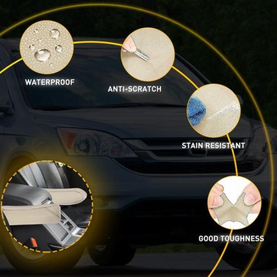 Leather Front Seat Armrest Replacement Cover FOR 2010-2011 Honda CR-V CRV EOA
