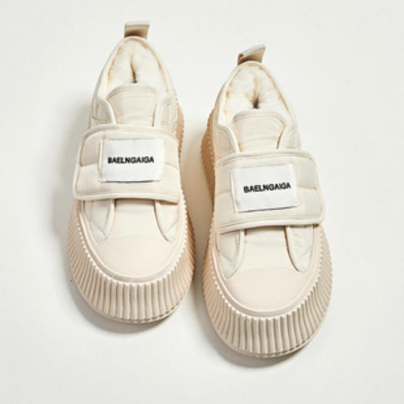 Women's Leather Sneakers Spring Shoes Thick Bottom Height Increase Pops Shoes Casual Shoes