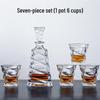Handun 7-Piece Glass Whiskey Decanter and Glass Set