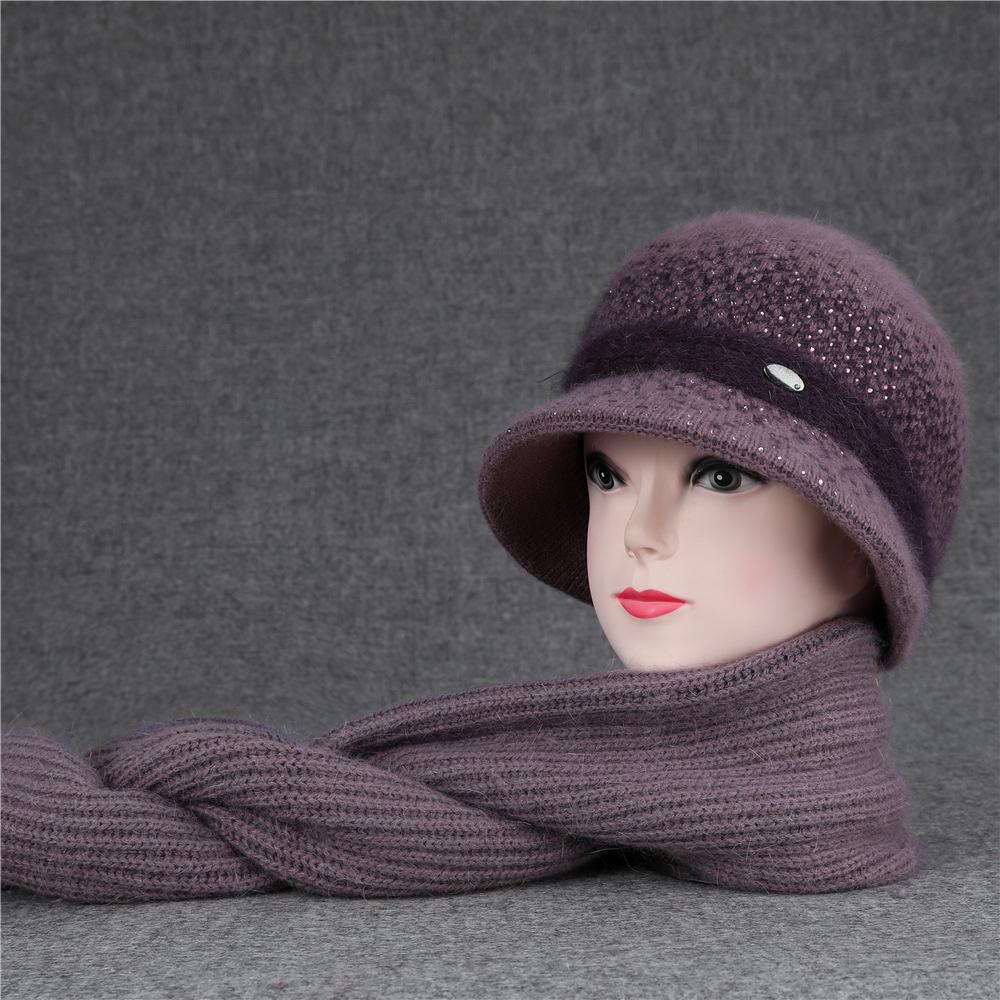 Middle-Aged And Elderly Hat Grandma Foreign Style Casual Old Lady Basin Hat Versatile Wool Hat
