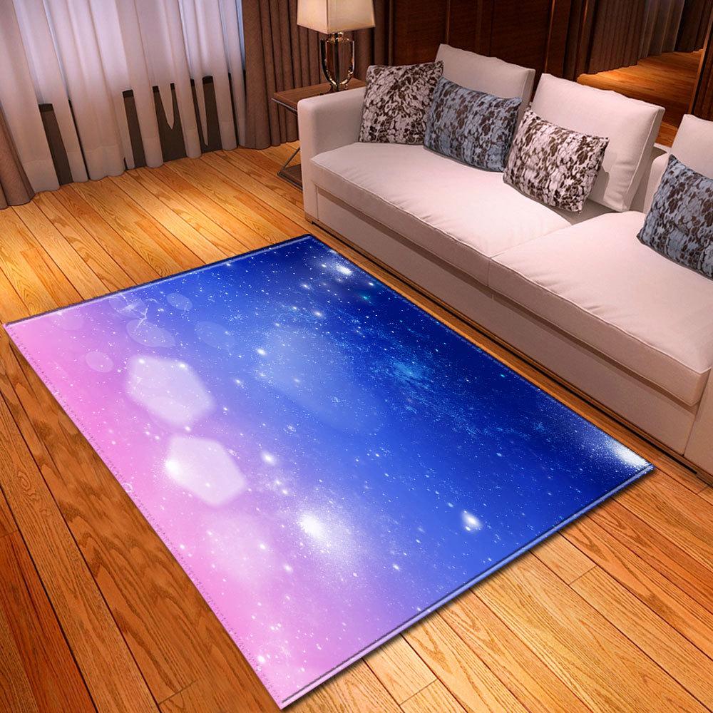 Gradual Change Large Carpet Feather Wind Bedroom Floor Mat