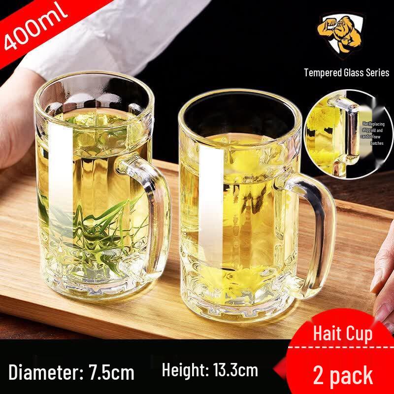 Yuluo Tempered Glass Mug with Handle