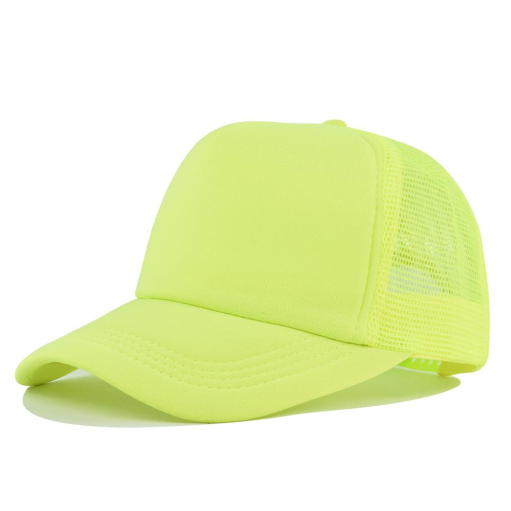 Fashion Desgin Solid Color Sponge Baseball Cap Net Cap Curved Brim Hat Sun Hat Light Mesh Sun Cap Outdoor Women Men