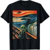 Alien Schrei Gemälde Lustiges UFO Weltraum Kunst Damen Herren Kinder T-Shirt