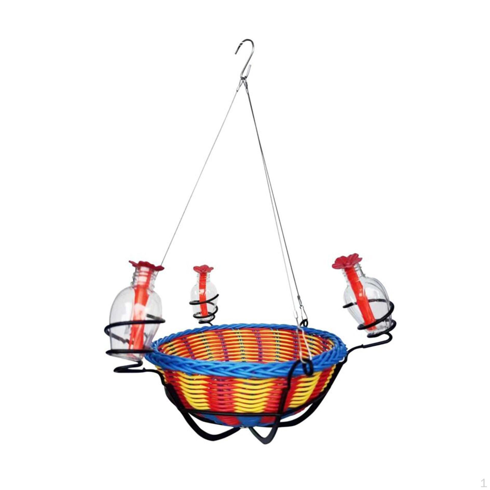 Hanging Flower Basket Outdoor Hummingbird Feeder Leakproof Portable Yard Easy Installation Gardening