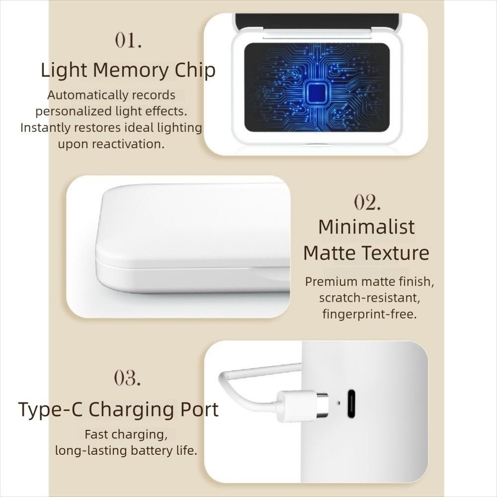 Portable Folding Makeup Mirror Mini Cosmetic Mirror Compact Aesthetic Vanity Mirrors  Makeup Tool