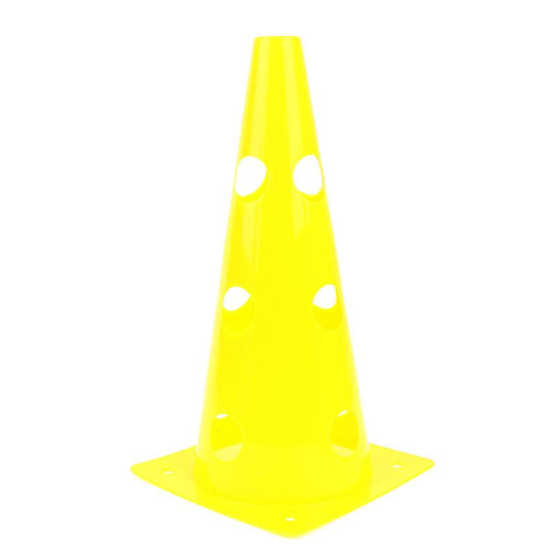 5Pcs 32Cm Barrier Football Road Flat Training Cone Perforated Sign Obstacles Road Cones Soccer Basketball Training Equipment