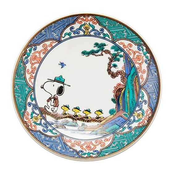 Snoopy Kutani ware bean plate landscape