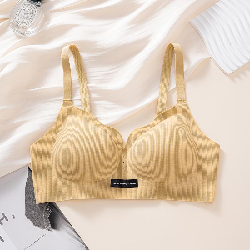 

Threaded seamless underwear big breasts show small breasts, gathered without steel ring, anti-sagging upper support, comfortable M34/75