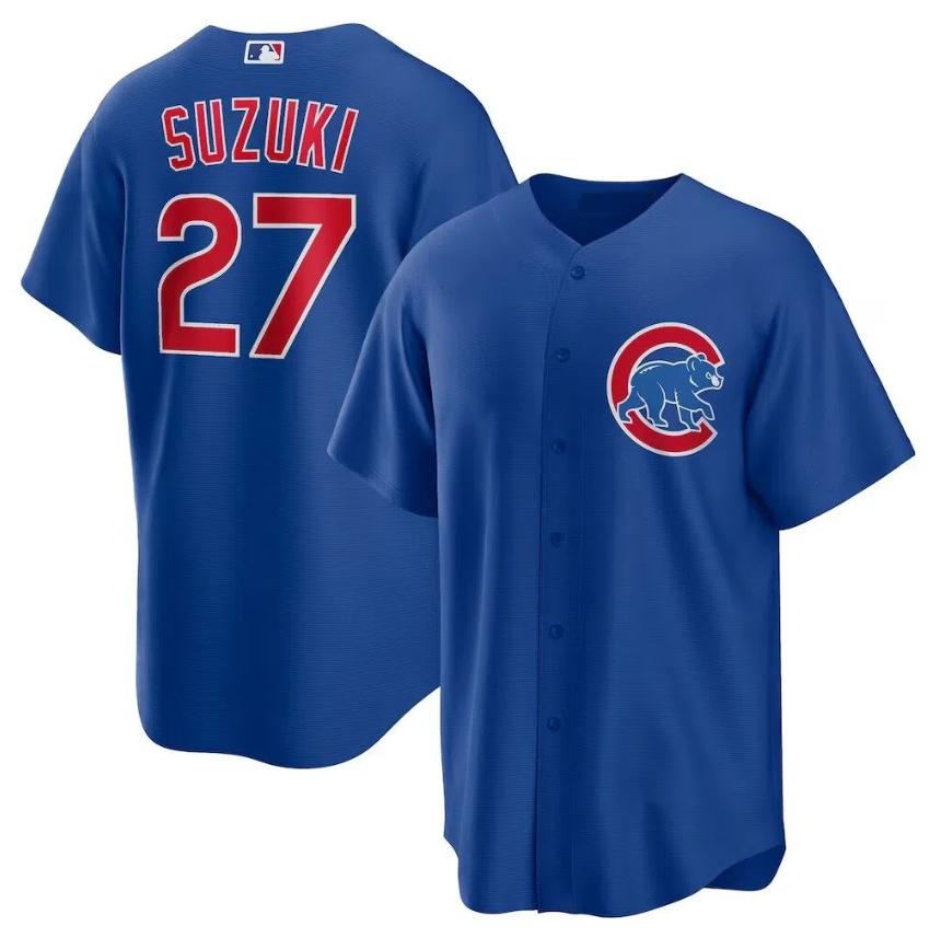 Chicago Cubs Baseball Jersey No. 18 Imanaga Shota Imaoka No. 27 Suzuki Seiya Suzuki 3XL