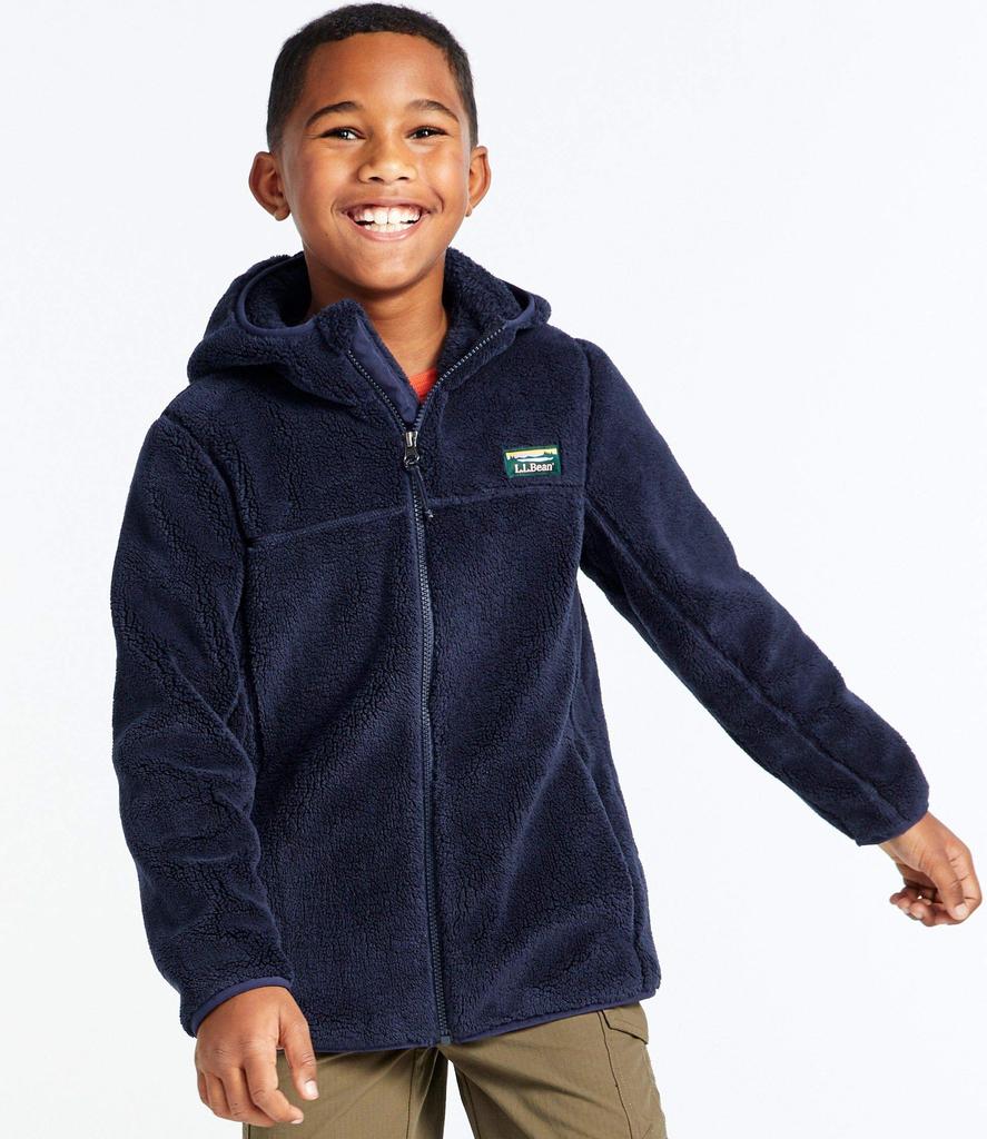 High Pile Big Bright Navy 0TWL822008 L.L.Bean Kids' Fleece, Kids, XL, Blue,