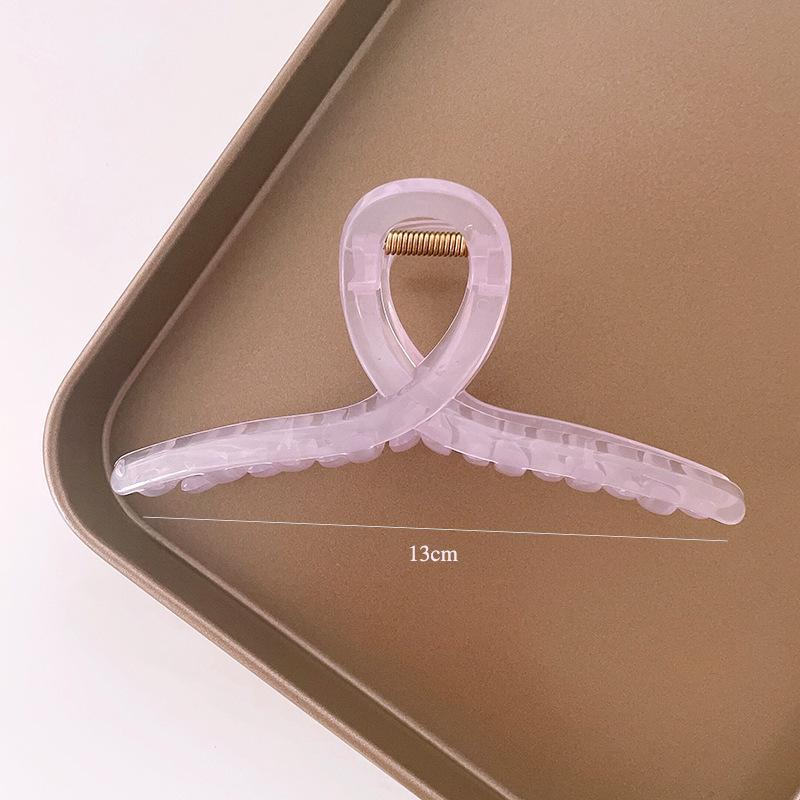 Korean Textured Jelly Color Versatile Shark Hair Clip for Styling