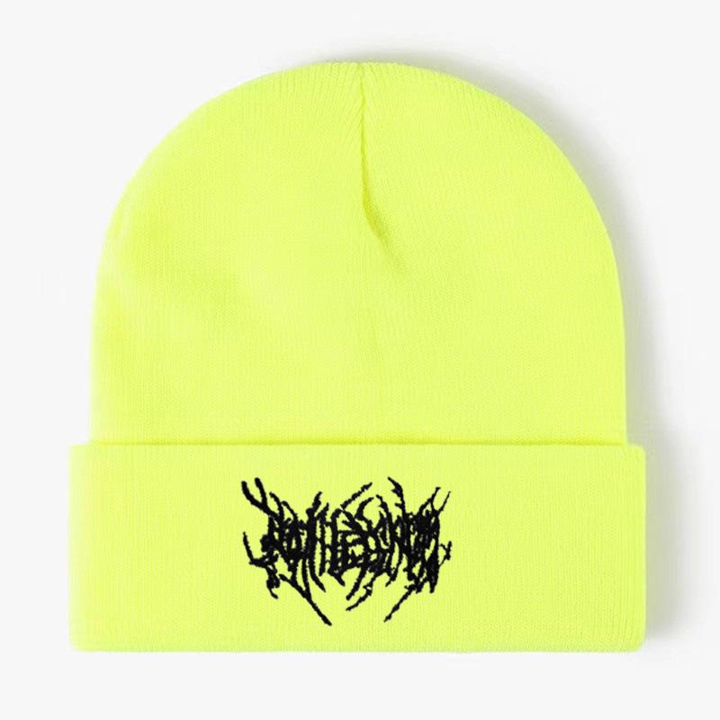 Pure Acrylic Line Knitted Hat Versatile Wool Hat Outdoor Cycling Thermal Hat