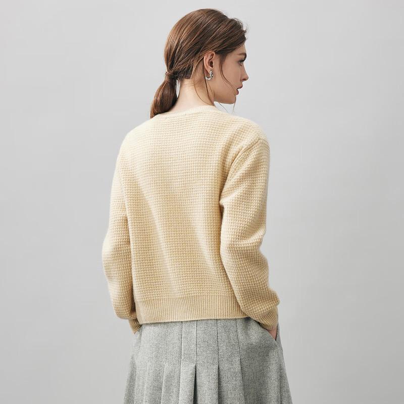 KEMENG BOKA 2025 A/W Women's Thick Cashmere Plaid Cardigan Sweater