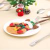 Reusable Christmas Tableware Holder Bag Santa Snowman Elk Christmas Fork Pocket  Xmas