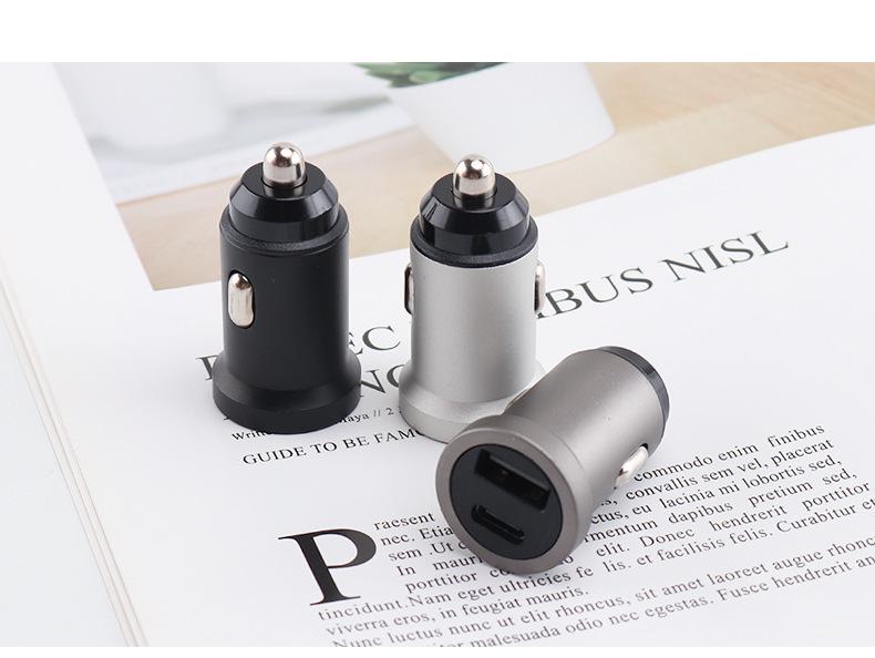 Încărcător auto din aliaj de aluminiu de 100W cu încărcare super rapidă PD+QC3.0
