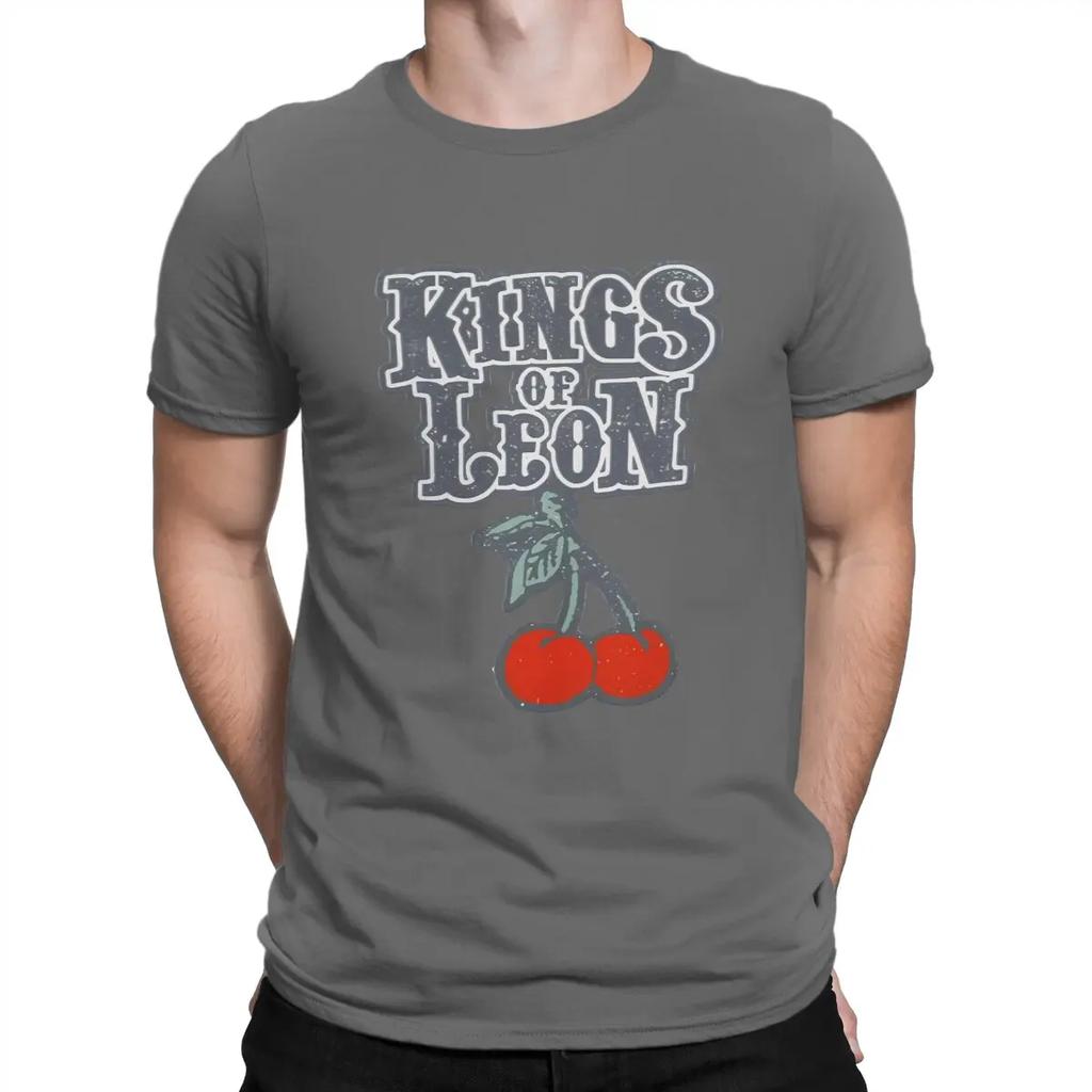 Lustige Musik T-Shirts für Herren O-Ausschnitt Reines Baumwoll-T-Shirt K-Kings Of Leon Band Kurzarm-T-Shirts Geschenkidee Kleidung