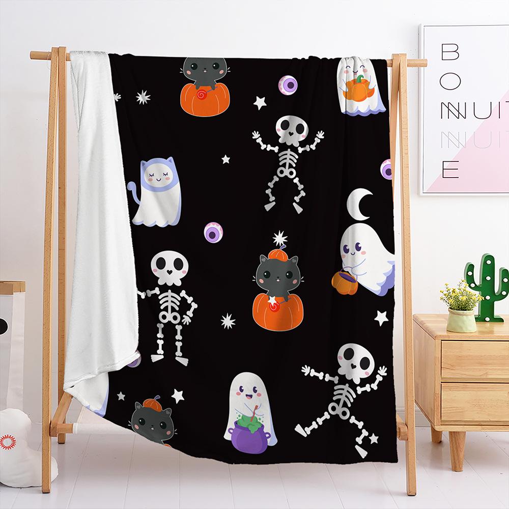Flannel Halloween Blanket Bedroom Living Room Blanket All Seasons