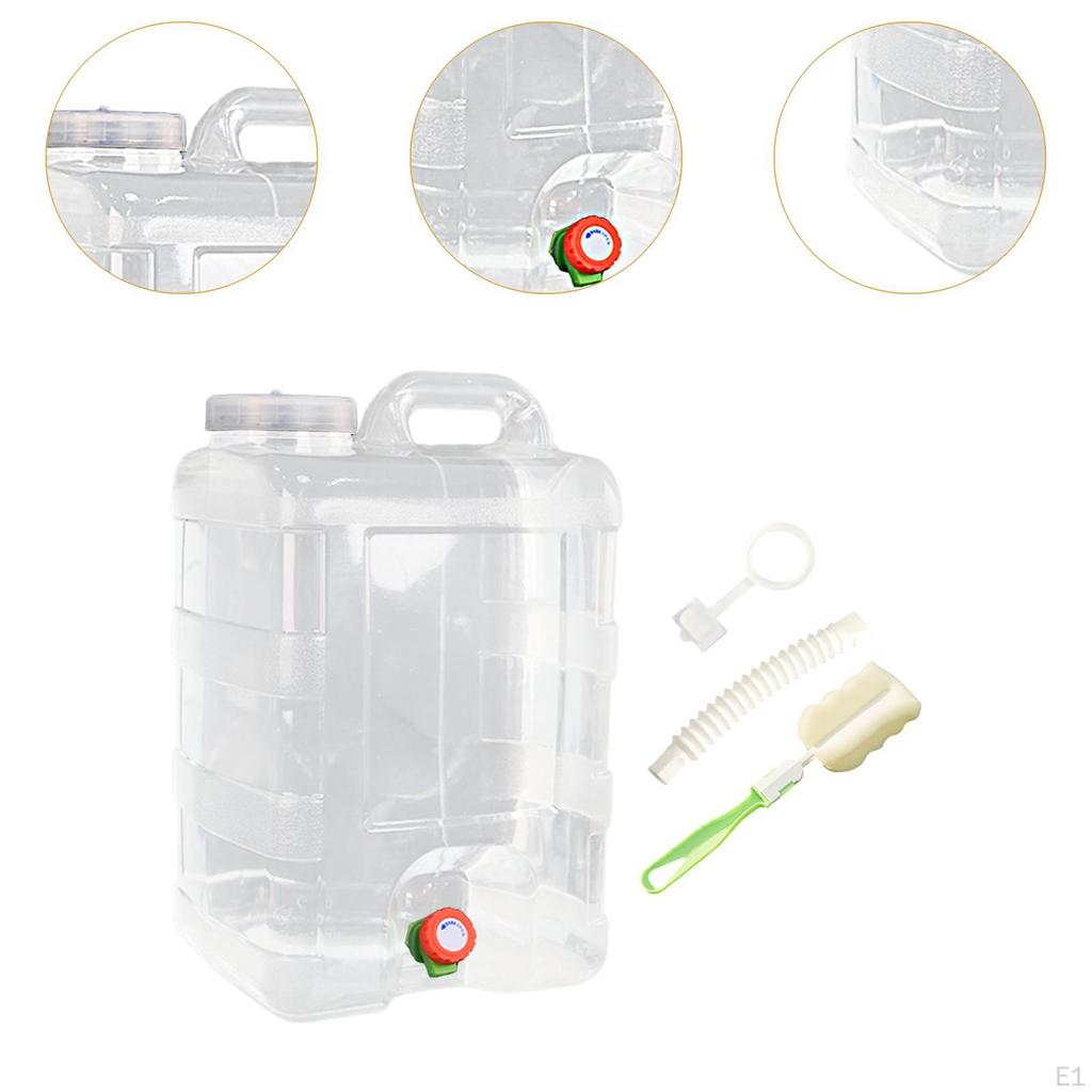 Water Storage Container Carrier 28L Capacity with Lid and Handle for Emergency