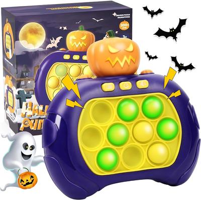 Fast Push Game Fidget Toys Pop Game Handheld Bubble Game Console Light Up Pop Game Sensory Fidget Toys for Kids