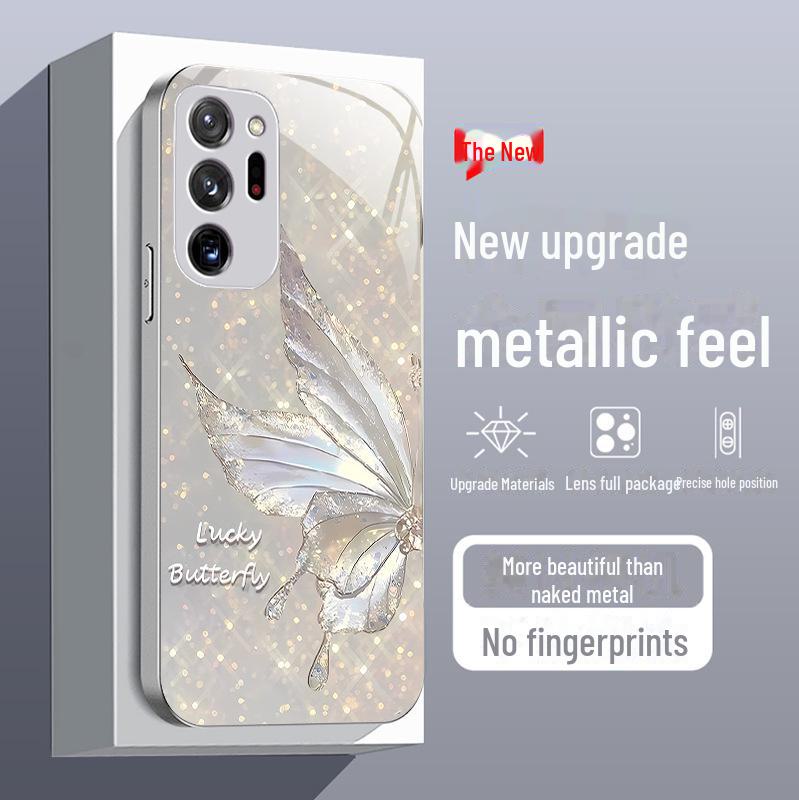 Samsung A04S Crystal Butterfly A13ins Wind 15 Gradient Note 40 All-inclusive Anti-fall Liquid Pro Phone Case.