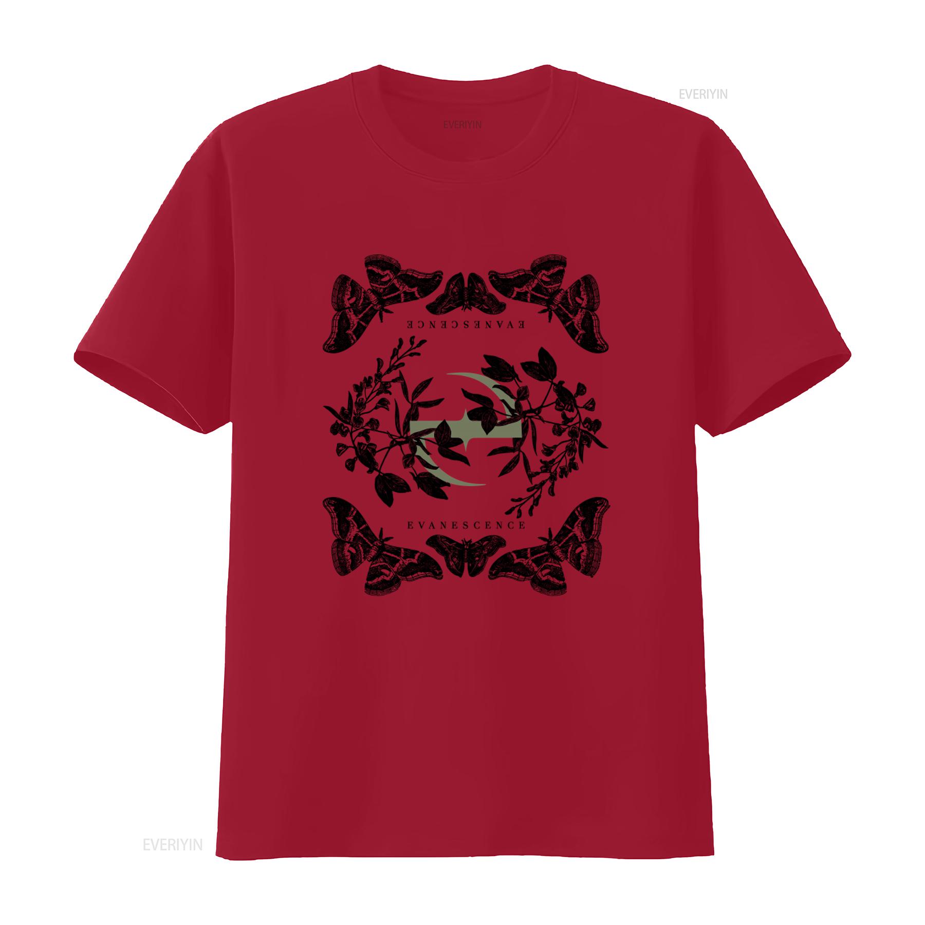 

Evanescence Sweet Sacrifice Catocala Lacrymosa Moth Mens Rock T Shirt Merch vintage Washed Casual Soft Stylish graphic homme S