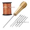 Leather Sewing Kit: Canvas Needle, Nylon Thread & Multi-function Copper Awl