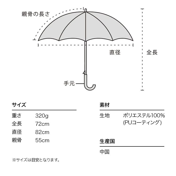Wide Scallop Dome UV UPF Heat Suitable for Rain or Long 55cm Perfect for and Stylish and Cute for Product [2025] Wpc. Parasol, Black, 100% Shade, 100%